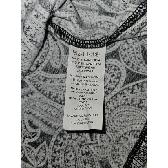 Michael Kors Blouse Women's Medium Paisley 3/4 Bell Sleeve Casual Work Wear - Picture 4 of 6